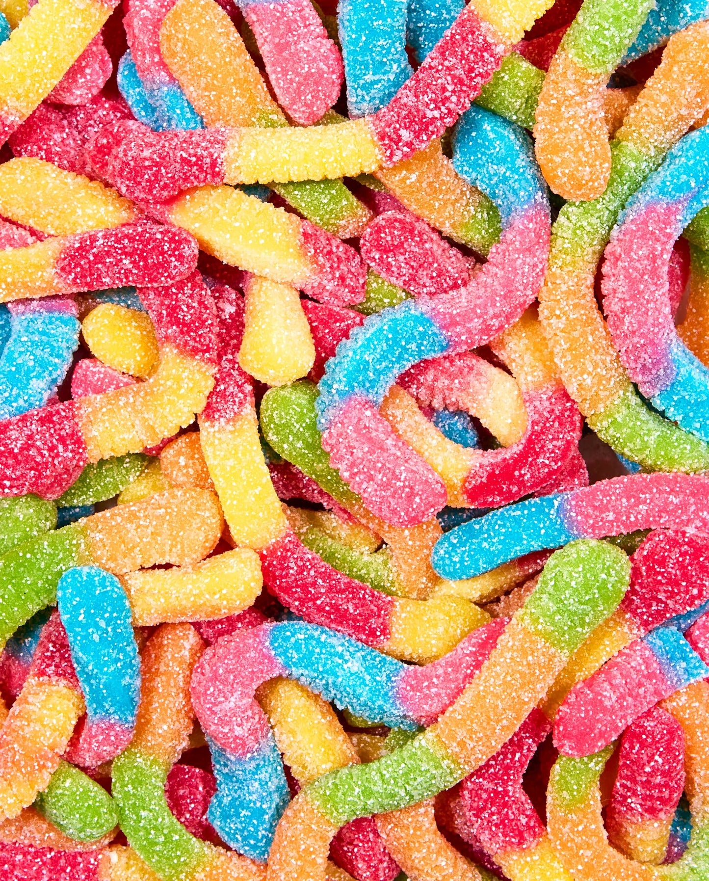 Dylan's Candy Bar Sour Fruity Neon Gummy Worms Bulk Bag