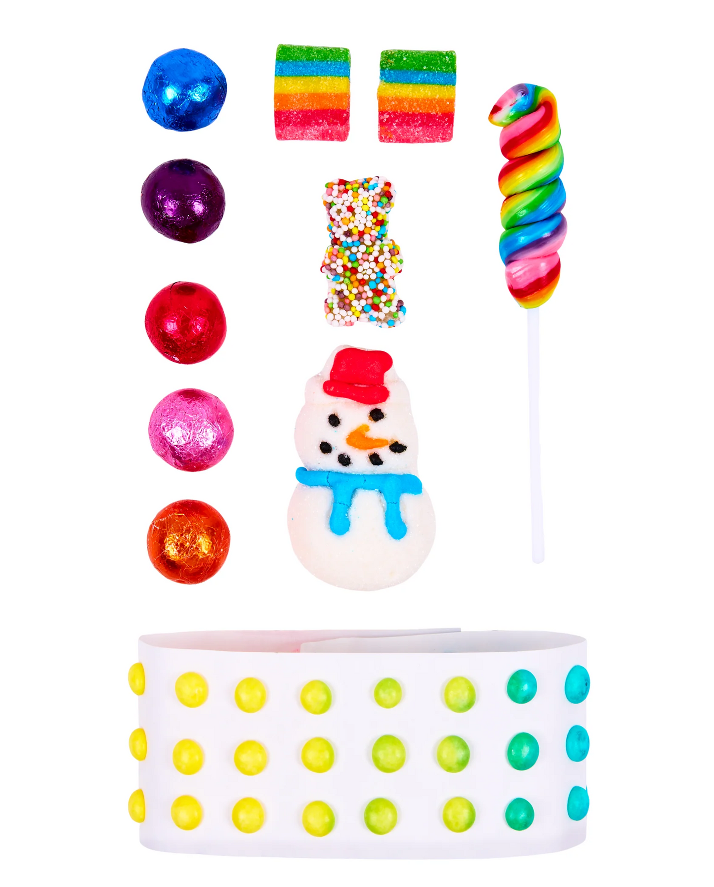 Dylan's Candy Bar Buttons Snowman Snacks