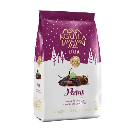 Pampa Direct Águila D'OR Pasas con Chocolate Raisins Milk Chocolate, 120 g / 4.23 oz