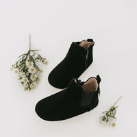 Little Love Bug Co. Black Suede Reagan