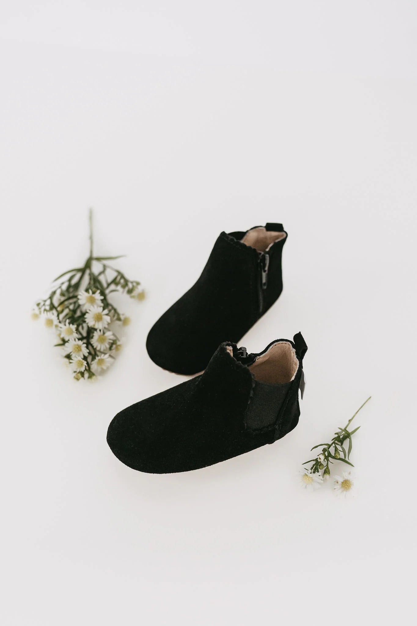 Little Love Bug Co. Black Suede Reagan