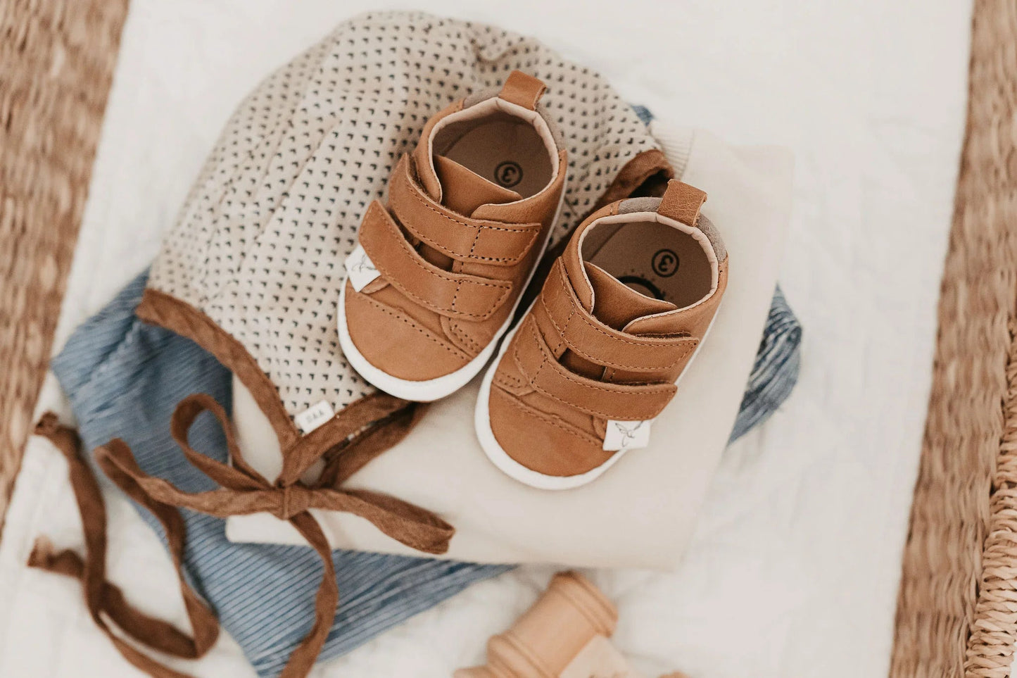 Little Love Bug Co. Casual Desert Sand Low Top {Premium Leather}