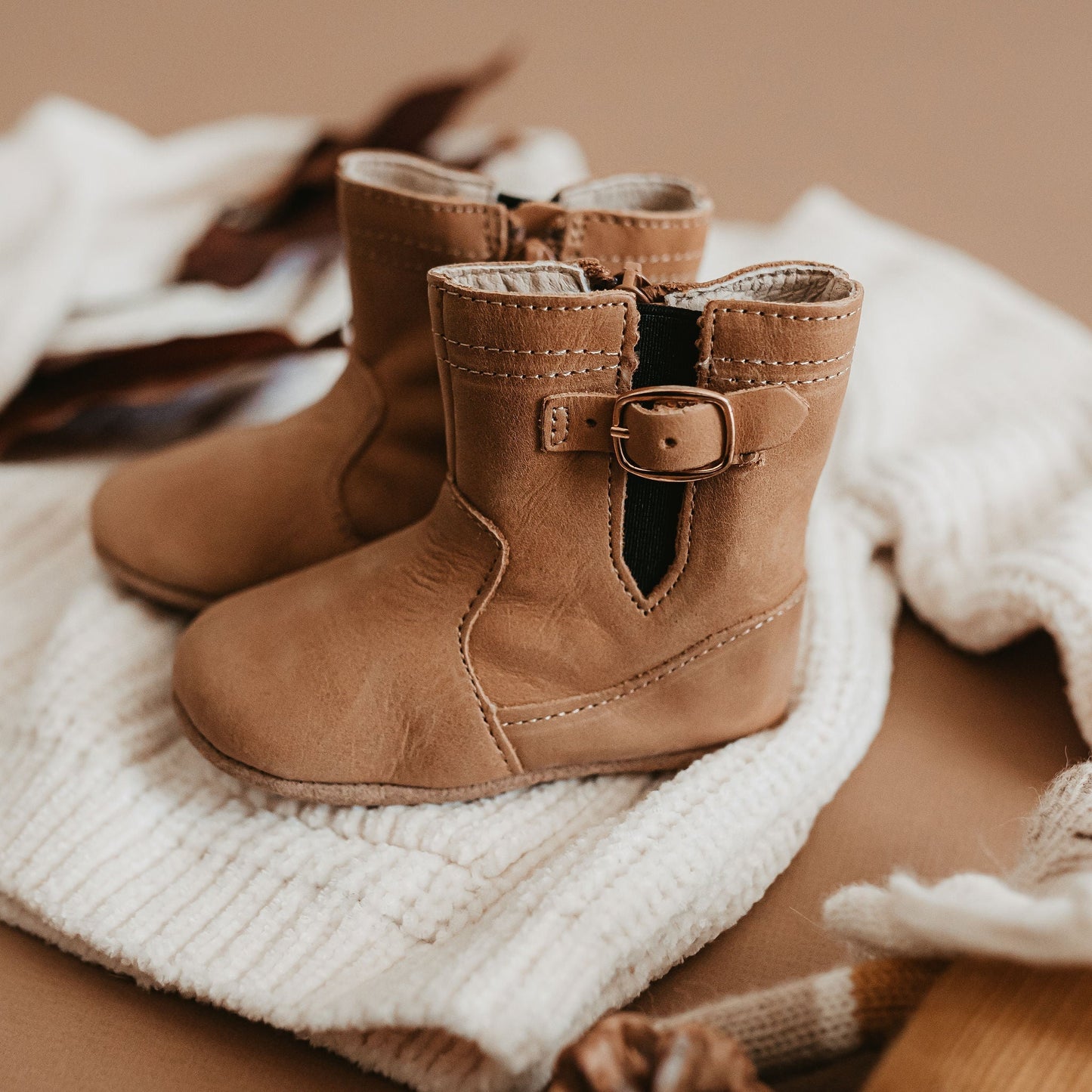 Little Love Bug Co. Desert Sand Riding Boot {Premium Leather}