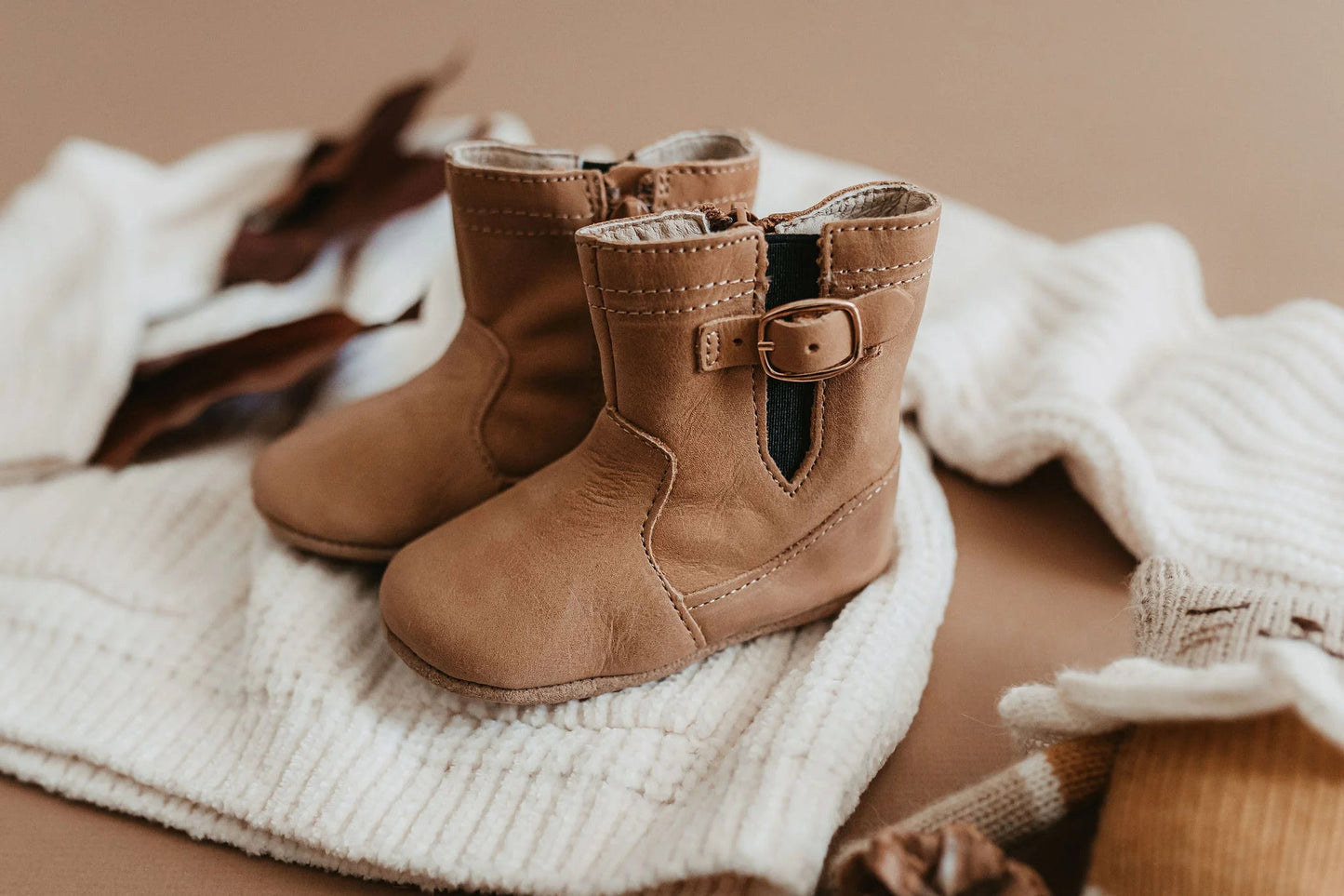 Little Love Bug Co. Desert Sand Riding Boot {Premium Leather}