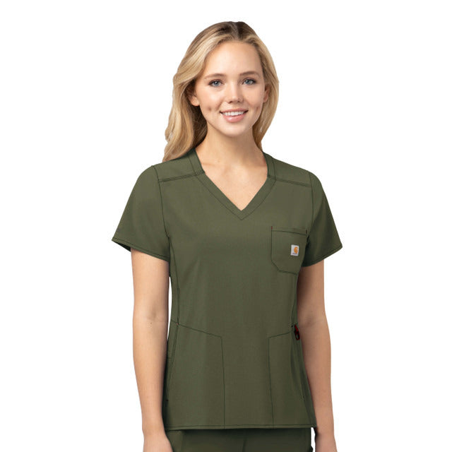 Carhartt Force Cross-Flex Women's Pocket Top #C12610