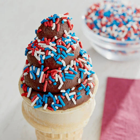 Nut.com Red, White, and Blue Sprinkles Ice Cream Topping