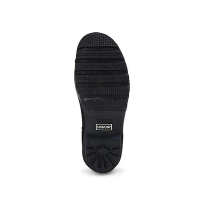 Jileon Rain Boots Ankle Height Rain Boots - Black Floral - Wide Foot - Easy to Slip On