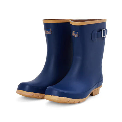 Jileon Rain Boots Half Height Oxford Blue Rain Boots - Wide Foot and Ankle