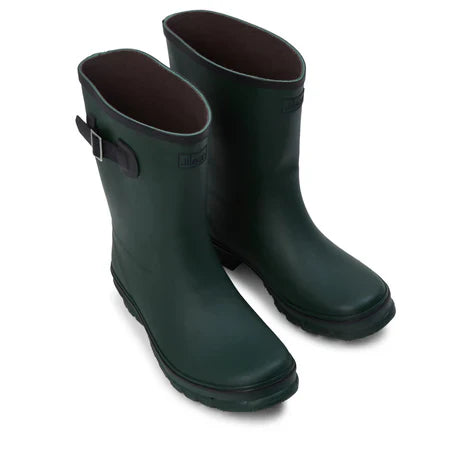 Jileon Rain Boots Half Height Green Rain Boots - Wide Foot and Ankle