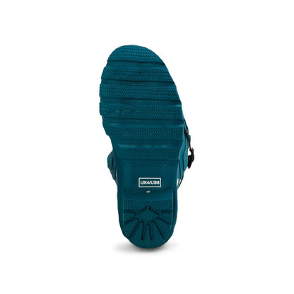 Jileon Rain Boots Extra Wide Calf Women's Rain Boots - Teal Dogs - 16-23 Inch Calf - Wide in Foot & Ankle