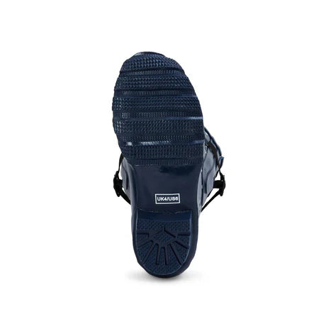 Jileon Rain Boots Extra Wide Calf Womens' Rain Boots - Navy Spots - 16-23 Inch Calf - Wide in Foot and Ankle