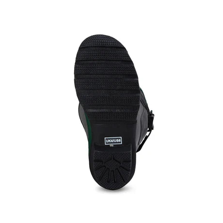 Jileon Rain Boots Extra Wide Calf Black Rain Boots - Fit 16 to 20 inch Calf - Wide in Foot and Ankle