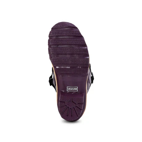 Jileon Rain Boots Extra Wide Calf Women's Rain Boots - Purple - Up to 23 Inch Calf - Wide Foot & Ankle