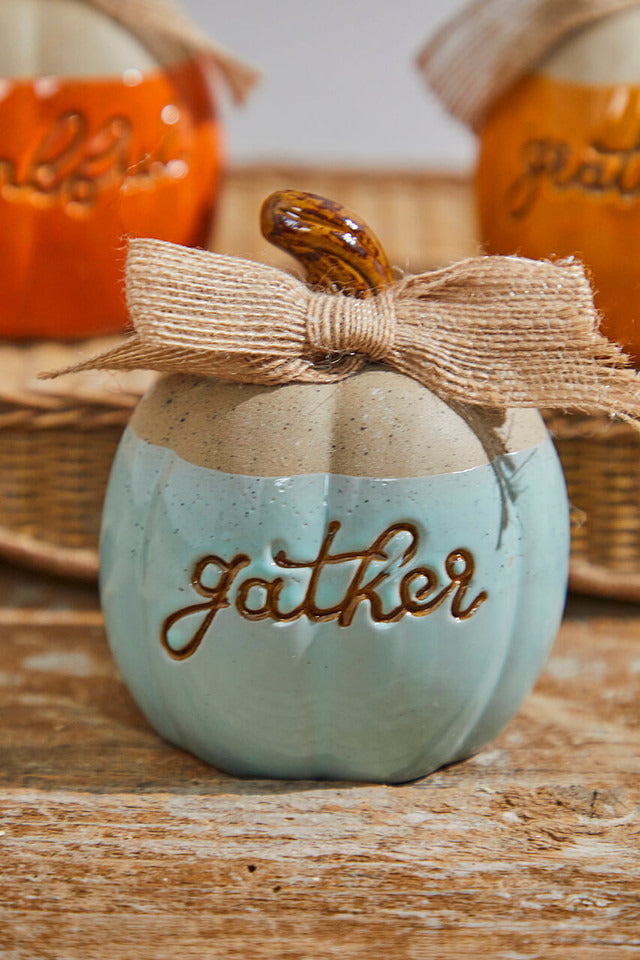 Decorator's Warehouse 4" Ceramic Harvest Pumpkin
