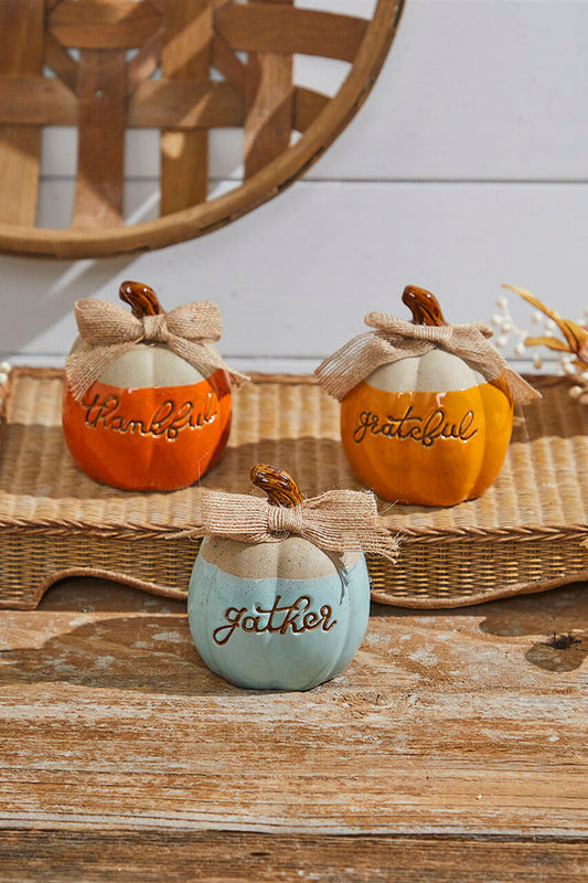 Decorator's Warehouse 4" Ceramic Harvest Pumpkin