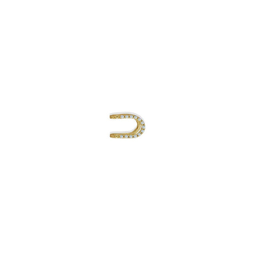 ARGENTO VIVO THE DOUBLE CZ EAR CUFF