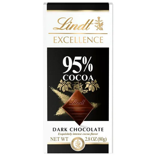 Lindt Chocolate 95% Cocoa Dark Chocolate EXCELLENCE Bar (2.8 oz)