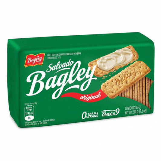 Pampa Direct Bagley Galletitas de Salvado Bran Crackers, 169 g / 6 oz (pack of 3)