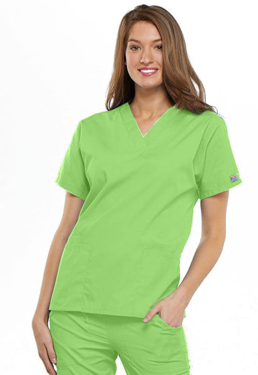 Cherokee Workwear Originals Women’s V-Neck Top #4700 2