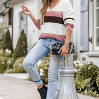 Cupshe Striped Drop Sleeve Rib Sweater (x3)