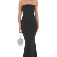 Lucy in the Sky Back Bow Strapless Maxi Dress