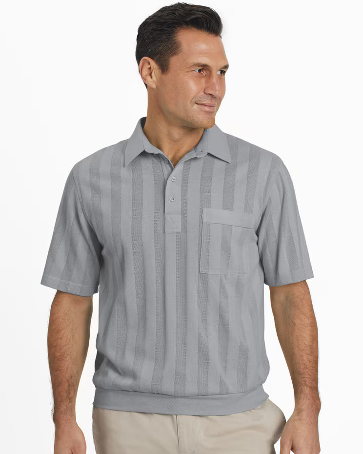 BLAIR John Blair Short-Sleeve Tone-on-Tone Polo Top 3