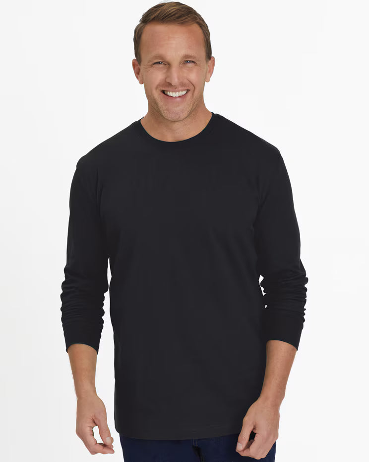 BLAIR John Blair Everyday Jersey Knit Long-Sleeve No-Pocket Crew Neck Tee