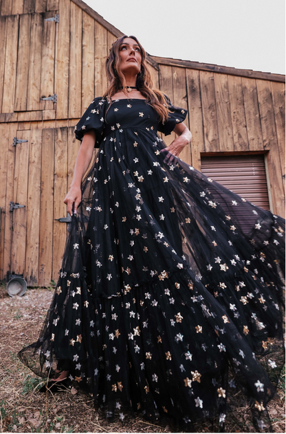 JessaKae Wendy Dress - Black Star