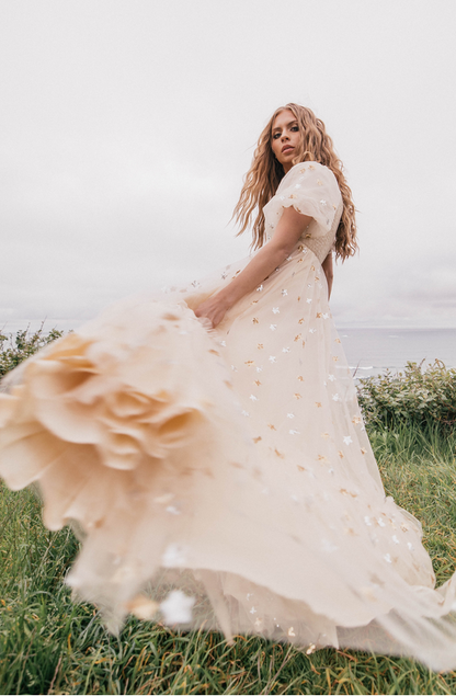 JessaKae Wendy Dress - Cream Star