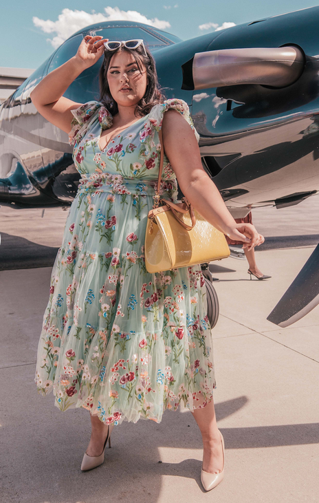 JessaKae Margaret Midi Dress - Celadon Green