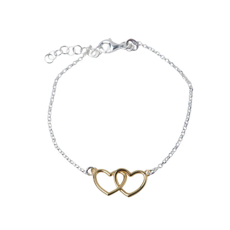 ARGENTO VIVO THE INTERLOCKING HEART BRACELET