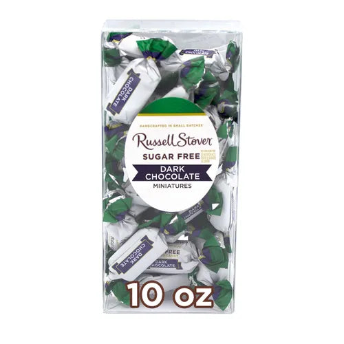 Russell Stover Chocolates Sugar Free Chocolate Candy Miniatures, 10 oz. box
