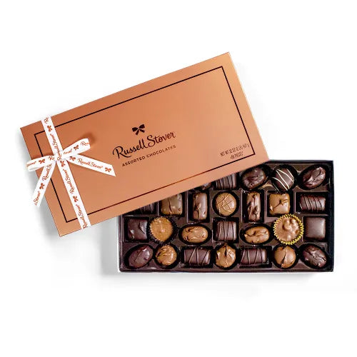 Russell Stover Chocolates Assorted Chocolates, 2 lb. Copper Box