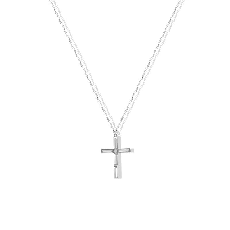 ARGENTO VIVO THE CELIA CROSS NECKLACE