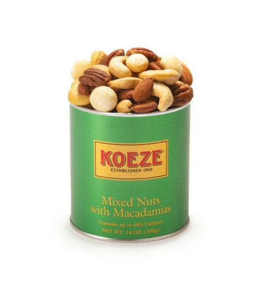 Koeze Mixed Nuts with Macs - 14 oz. Gift Tin