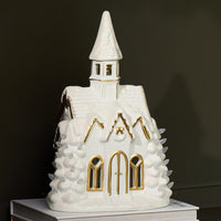 Cracker Barrel White Church Accent Light