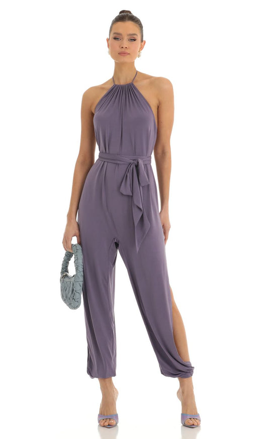 Lucy In The Sky Jumpsuit in Purple