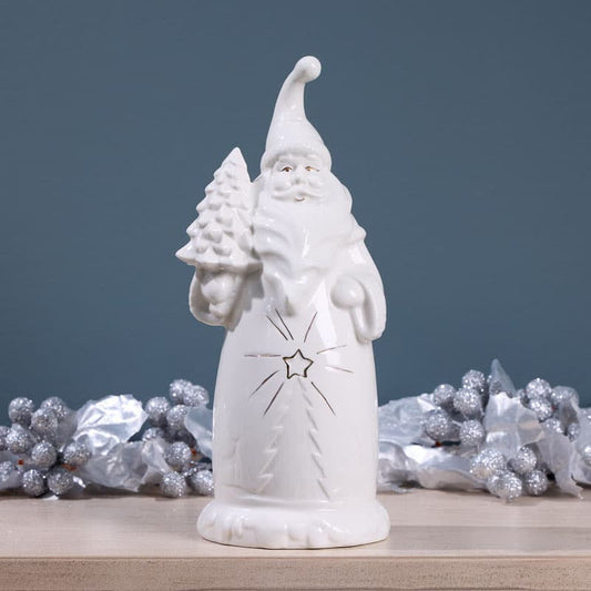 Cracker Barrel LED Ceramic Santa