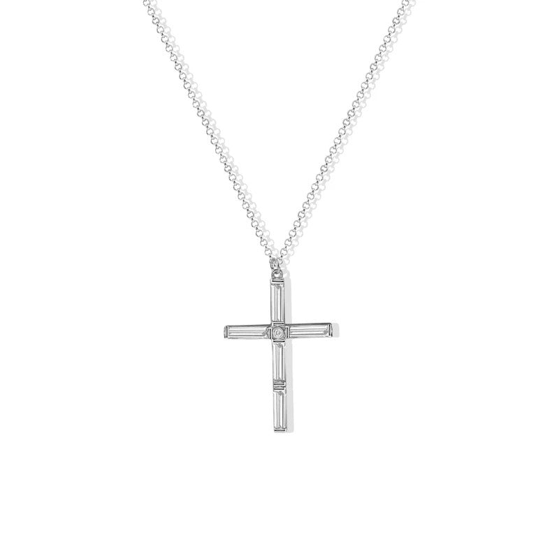 ARGENTO VIVO THE MINI CELIA CROSS NECKLACE