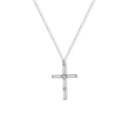 ARGENTO VIVO THE MINI CELIA CROSS NECKLACE