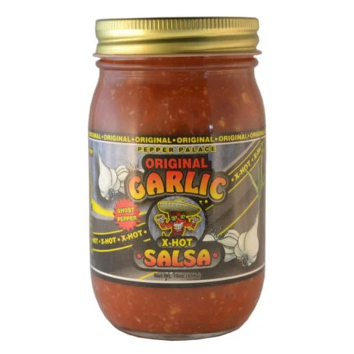 Pepper Palace Original Garlic Salsa - XHot W/ Ghost Pepper