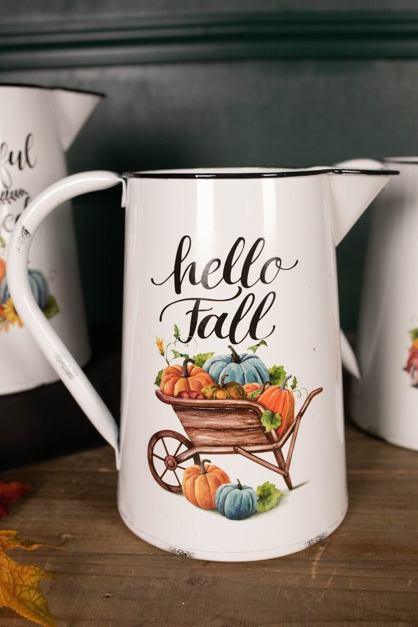 Decorator's Warehouse 15.5” Metal Harvest Pitcher