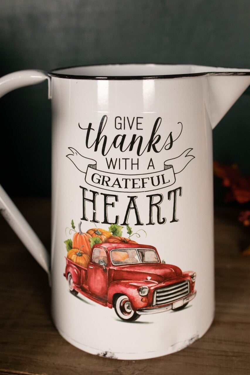 Decorator's Warehouse 15.5” Metal Harvest Pitcher