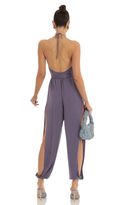 Lucy In The Sky Jumpsuit in Purple