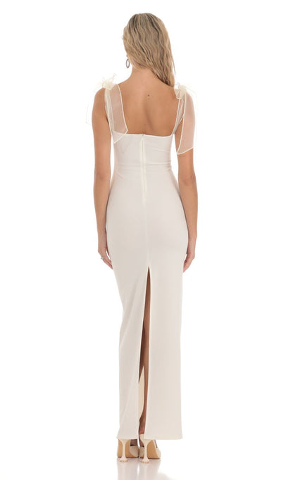 Lucy in the Sky Shoulder Ties Maxi Dress