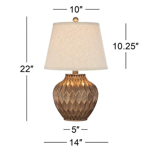 Lamps Plus 360 Lighting Buckhead 22" High Bronze Accent Urn Table Lamp