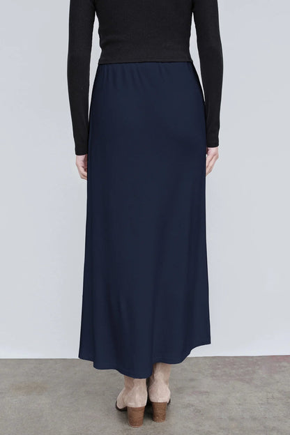 BAILEY/44 Women's Stateside Rib Bias Cut Skirt in New Navy