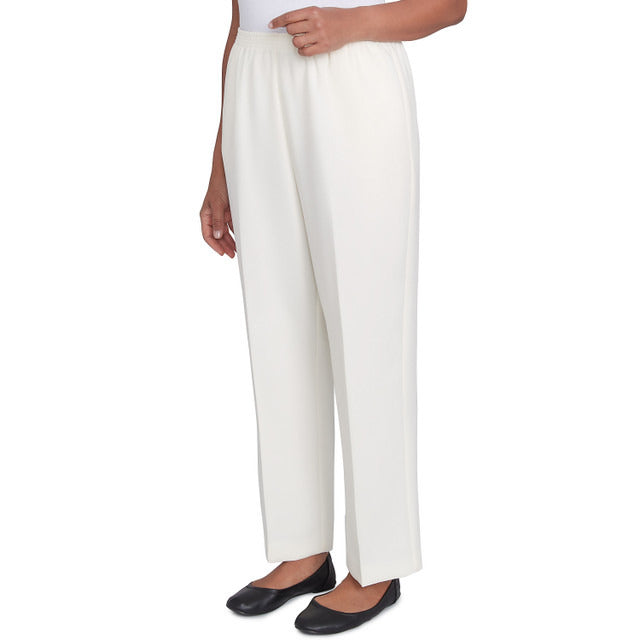 Alfred Dunner Petite Women's Classic Accord Elastic Waist Short Length Pant