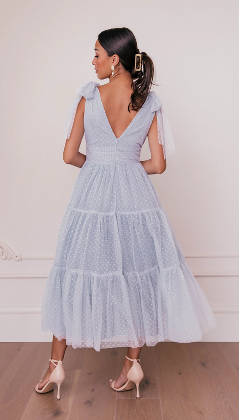 JessaKae Jeanne Dress - Dusty Blue