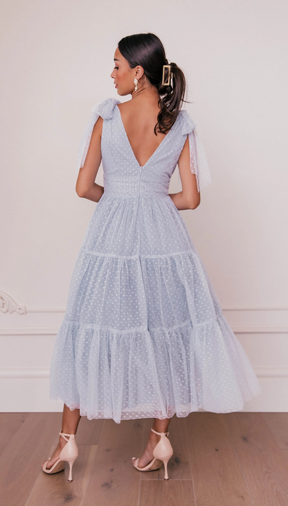 JessaKae Jeanne Dress - Dusty Blue
